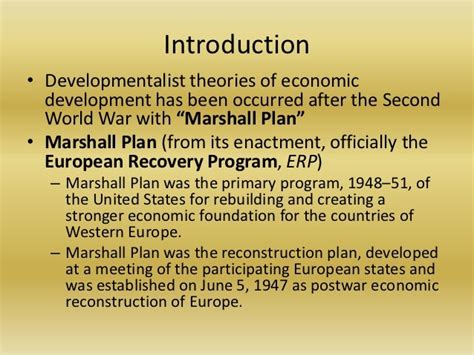 Developmentalist theories of economic development