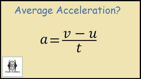 Acceleration Formula Science