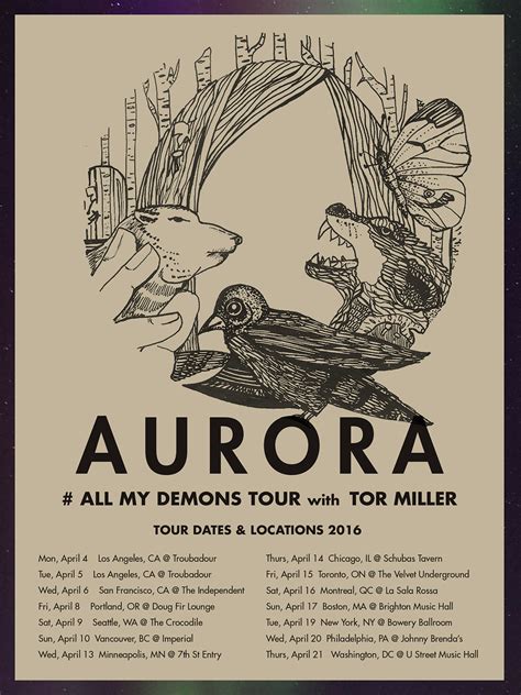 AURORA TOUR POSTER :: Behance