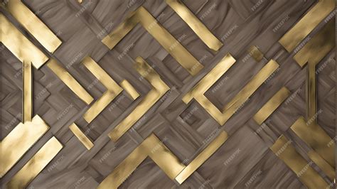 Premium AI Image | Background illustration golden geometric