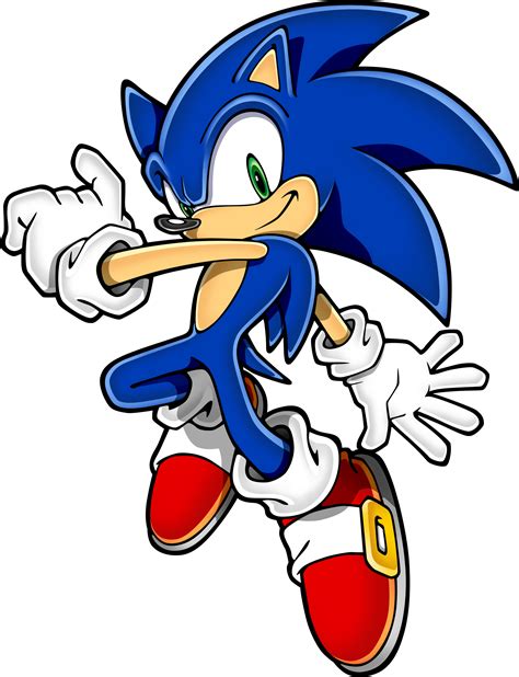 Sonic Hedgehog Jumping Side transparent PNG - StickPNG