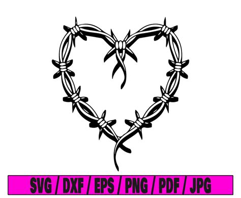 Karol G Svg, Barbed Wire, Heart Tattoo Svg, Tattoo Svg, Karol G Bichota ...