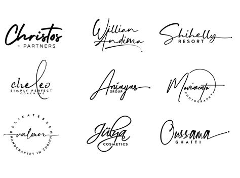 Signature Logo Design Templates