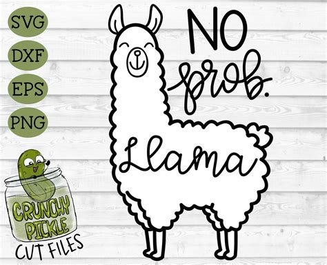 3710 Llama Silhouette Svg SVG PNG EPS DXF File