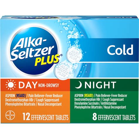 Alka-Seltzer Plus Cold Day Non-Drowsy and Night Multi-Symptom Relief ...