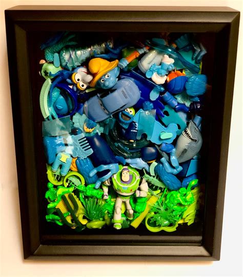 Buzz Lightyear Art 11x9 Black Shadow Box Wall Collage Happy - Etsy