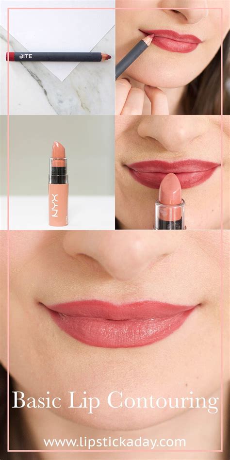 Basic Lip Contour Tutorial With Just Two Products | Lipstick A Day ...