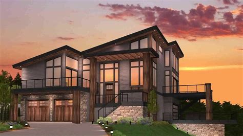 Modern House Plans With Walkout Basement (see description) - YouTube