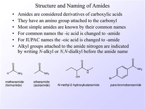 Amide Examples