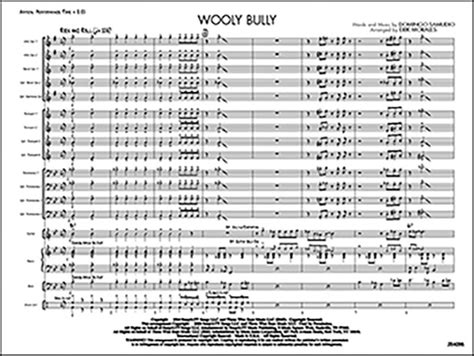 Wooly Bully: Jazz Ensemble Conductor Score: Domingo Samudio | Sheet Music