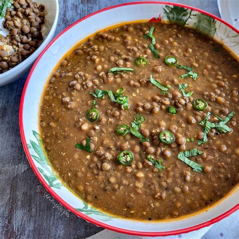 Whole Masoor Dal: Brown Lentil Curry - So Yummy Recipes