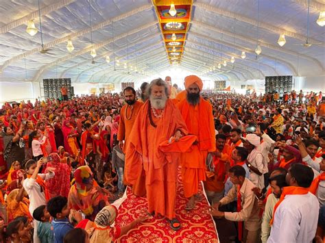 Cornerstone ceremony for Bharat Mata Mandir