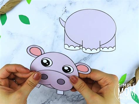 Free Printable Hippo Craft Template – Simple Mom Project