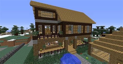 Cabin with Porch Minecraft Project