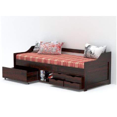 Polished Wood Diwan Bed With Storage, Shape : Rectangular at Best Price ...