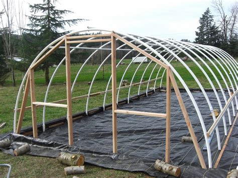 DIY Hoop Greenhouse | The Owner-Builder Network | Simple greenhouse ...