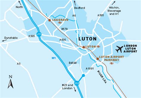 Luton Map - United Kingdom