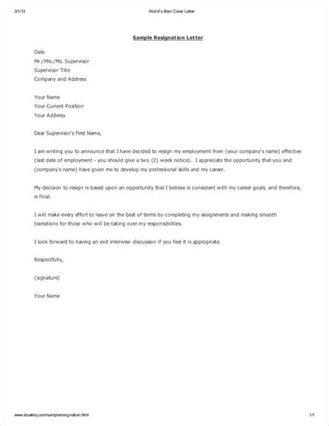 Resignation Letter Template South Africa Seven Things To Avoid In ...