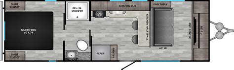 Zinger-Lite Travel Trailers - ZR259FL Floorplan | Crossroads RV