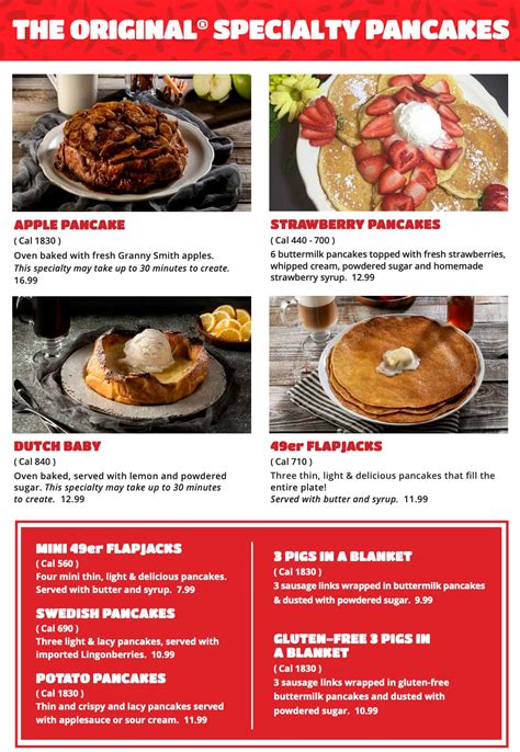 The Original Pancake House Menu With Prices (Updated: March 2024)