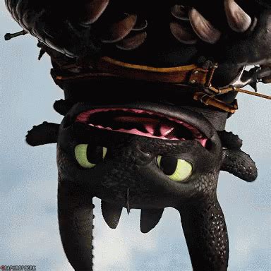 Toothless Upside Down GIF – Toothless Upside Down Httyd – discover and ...