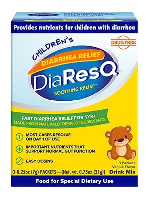 Amazon.com: DiaResQ Children's, Pack of 6, Soothing Diarrhea Relief ...