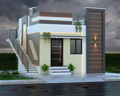 Ground floor elevation | Small house front design, House balcony design ...