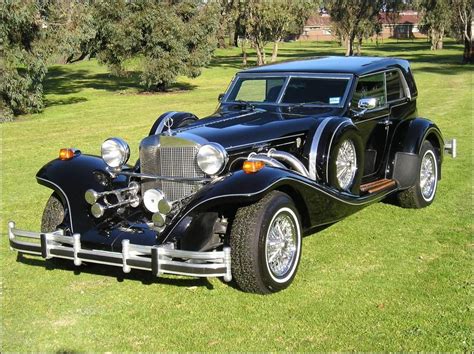 An American built Excalibur sports car modelled on a classic 1929 ...