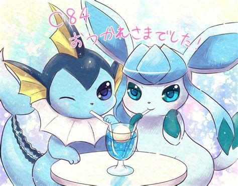 Vaporeon and Glaceon | Pokemon eeveelutions, Cute pokemon pictures, Pokemon