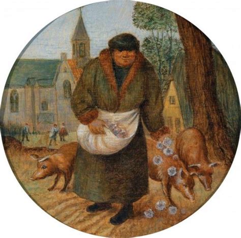 Cast Pearls Before Swine (Pieter Brueghel The Younger) | Jben Arts