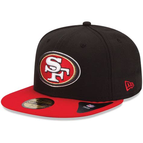 New Era San Francisco 49ers Black/Scarlet 59FIFTY Fitted Hat