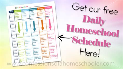 Our Daily Homeschool Schedule | Confessions of a Homeschooler | Bloglovin’