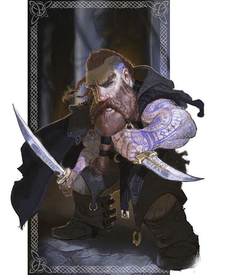 Andvari, Dwarven Rogue by Rezq | Fantasy character design, Dungeons and ...