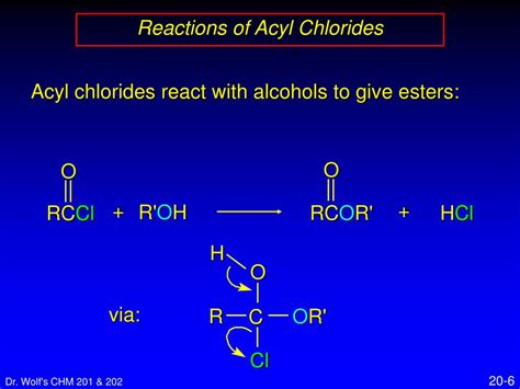 PPT - 20.4 Nucleophilic Substitution in Acyl Chlorides PowerPoint ...