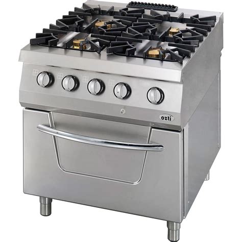 Gas range cooker - 900 : 7865.N1.80908.10 - Ozti - commercial / 4 ...