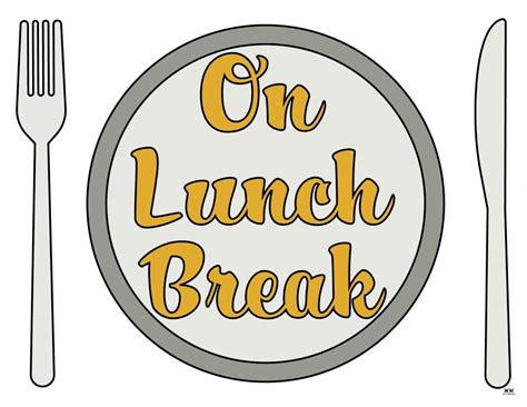 Out To Lunch Signs - 15 FREE Signs | Printabulls