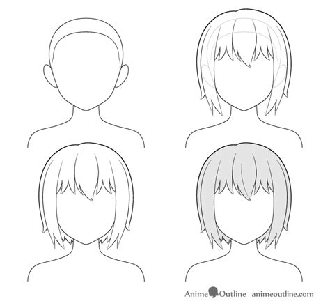 How To Draw Short Hair Anime Girl - Howto Techno