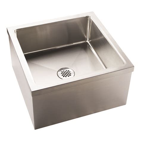 Krowne MS-2424 Stainless Steel Floor Mop Sink 24" x 24" x 13"