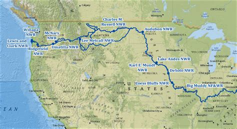 Lewis and Clark Trail map | FWS.gov