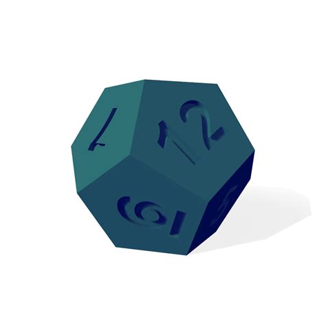 STL file Dodecahedron Dice・Design to download and 3D print・Cults