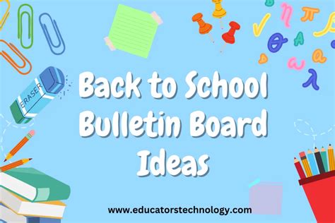 Creative Back to School Bulletin Board Ideas 2024