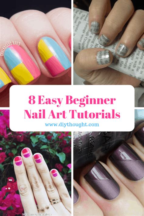 8 Easy Beginner Nail Art Tutorials - diy Thought