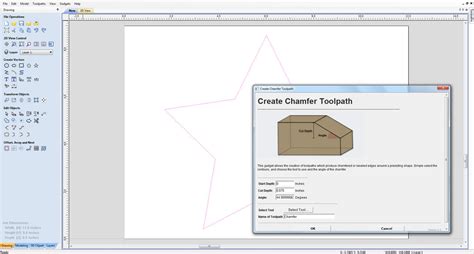 Vectric cut2d chamfer - lasopachick