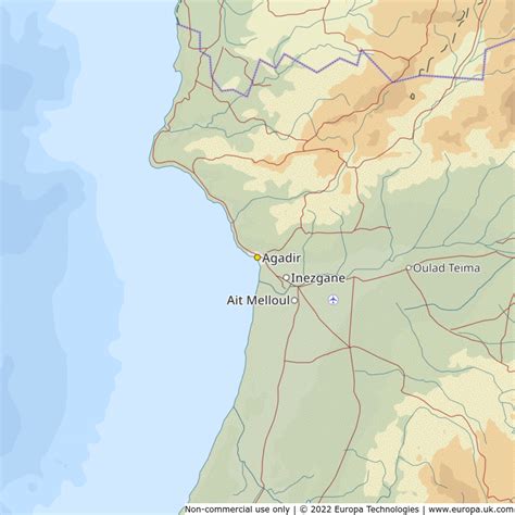 Map of Agadir, Morocco | Global 1000 Atlas