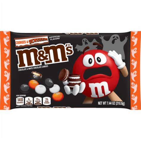 M&M's® Cookies & Screeem Chocolate & White Chocolate Halloween Candy, 7 ...