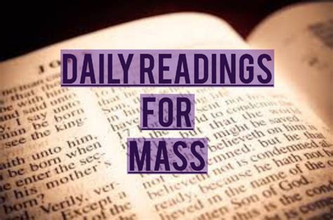 Catholic Readings For Today