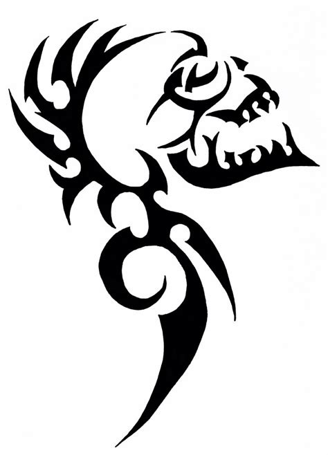 Tribal skull | Skulls drawing, Tribal skull, Tribal drawings