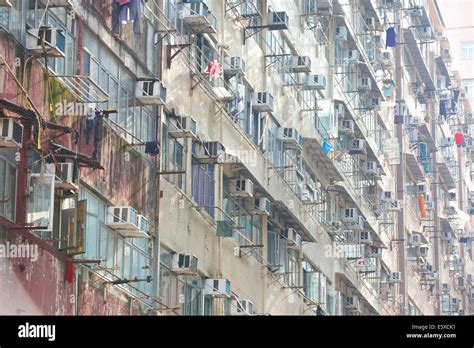 Dystopian Residential Apartment Building In Chun Yeung Street, Hong ...