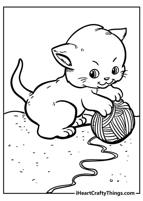 Cute Cats Coloring Pages To Print