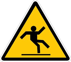 SLIPPERY SURFACE WARNING SIGN Logo Download png